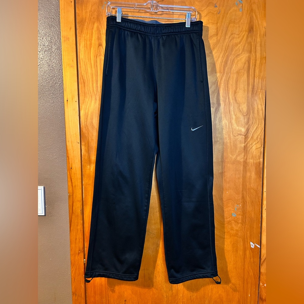 Nike Black Track Pants with silver Logo